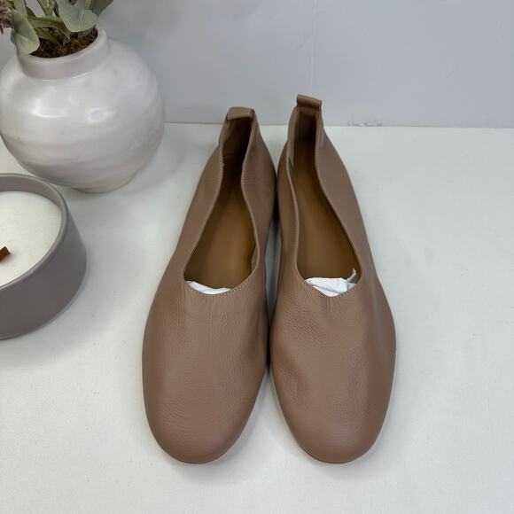 New Everlane The Day Glove Flats Leather Slip On Italian Tan Women 11 NWOB - Picture 5 of 7